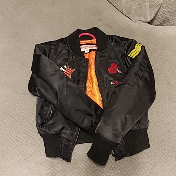 Black young girls bomber jacket - Picture 1 of 3
